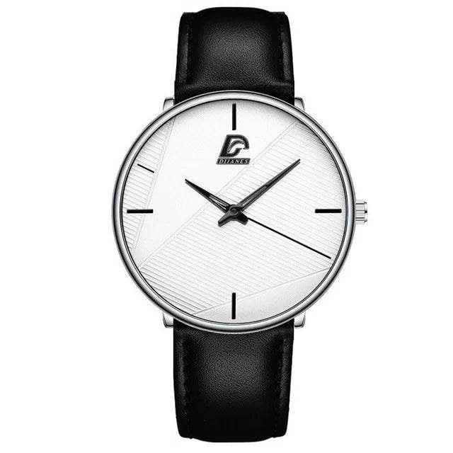 Fashion Mens Minimalist Watches Simple Men Business Ultra Thin Stainless Steel Mesh Belt Quartz Wrist Watch relogio masculino - Zonashopper Express