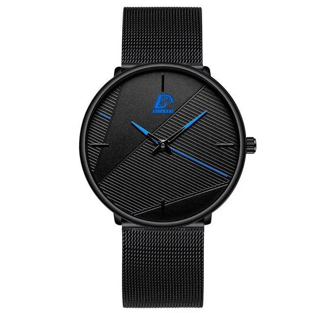 reloj hombre Watches Mens Minimalist Men's Fashion Ultra-thin Watch Simple Men Business Quartz Wristwatch relogio masculino - Zonashopper Express