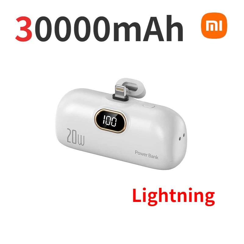 Xiaomi 30000mAh Mini Portable Power Bank 20W Fast Charging Capsual Spare External Battery For Huawei Samsung iPhone Xiaomi - Zonashopper Express