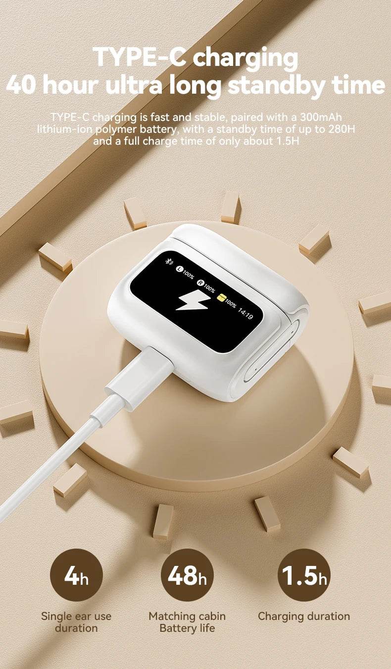 For Xiaomi ANC Wireless Earbuds Bluetooth Earphone Touch Screen airpods Control Active Noise Reduction In Ear Headphone - Zonashopper Express