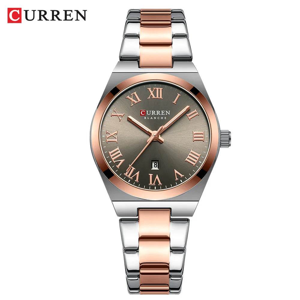 Curren 9095 watches for woman Simple Roman Dial Bracelet Purple Quart Watches for Lady Girl Fashion Brand relojes para damas - Zonashopper Express