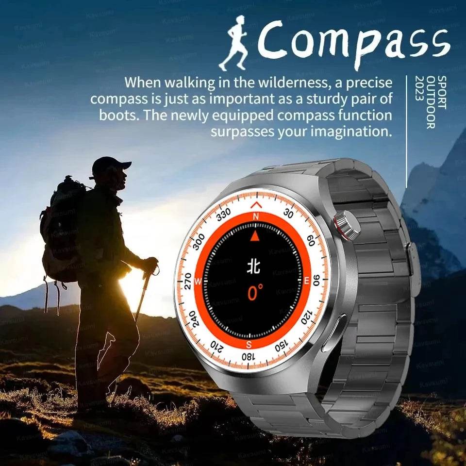 For HUAWEI Watch Pro GPS NFC Smart Watch Men 360*360 AMOLED Screen Heart rate Bluetooth Call IP68 Waterproof Man Smartwatch 2024 - Zonashopper Express