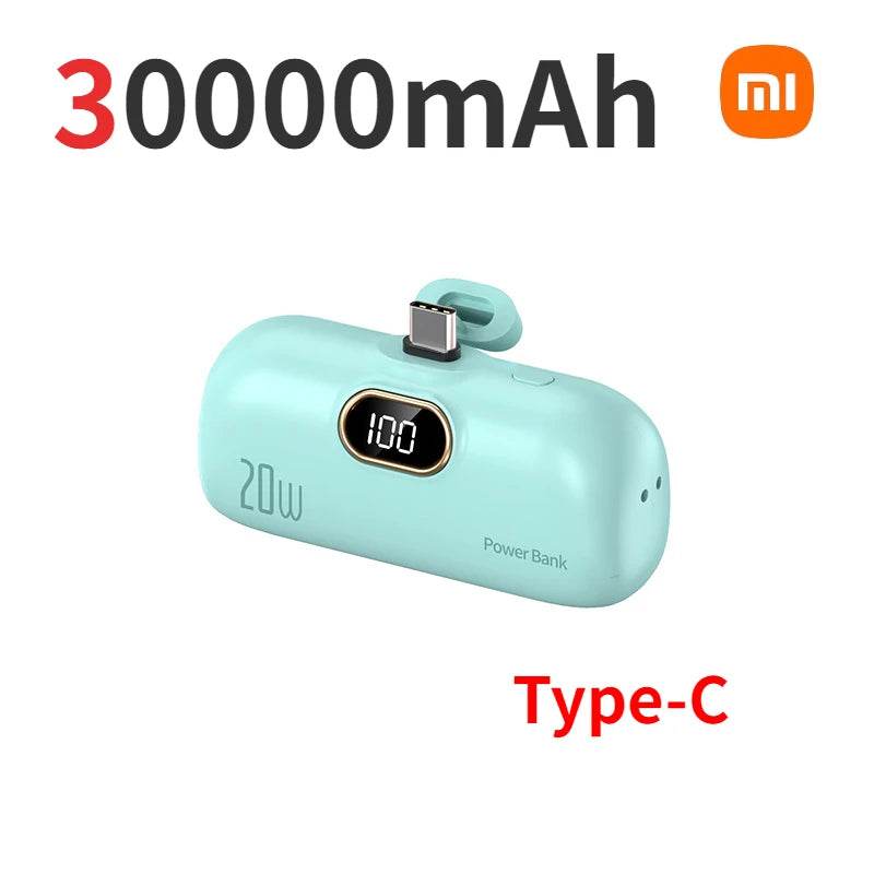 Xiaomi 30000mAh Mini Portable Power Bank 20W Fast Charging Capsual Spare External Battery For Huawei Samsung iPhone Xiaomi - Zonashopper Express