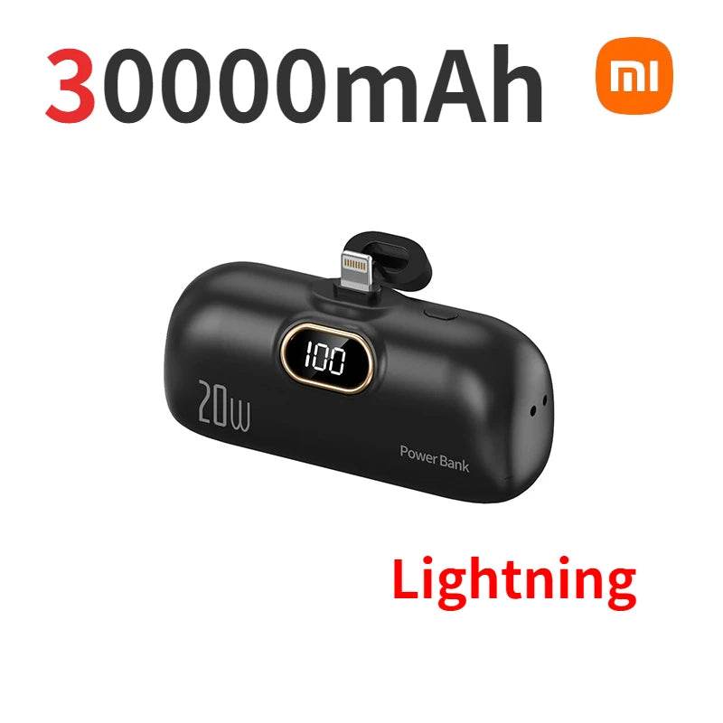 Xiaomi 30000mAh Mini Portable Power Bank 20W Fast Charging Capsual Spare External Battery For Huawei Samsung iPhone Xiaomi - Zonashopper Express