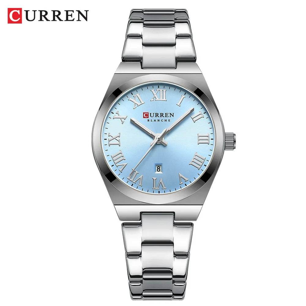 Curren 9095 watches for woman Simple Roman Dial Bracelet Purple Quart Watches for Lady Girl Fashion Brand relojes para damas - Zonashopper Express