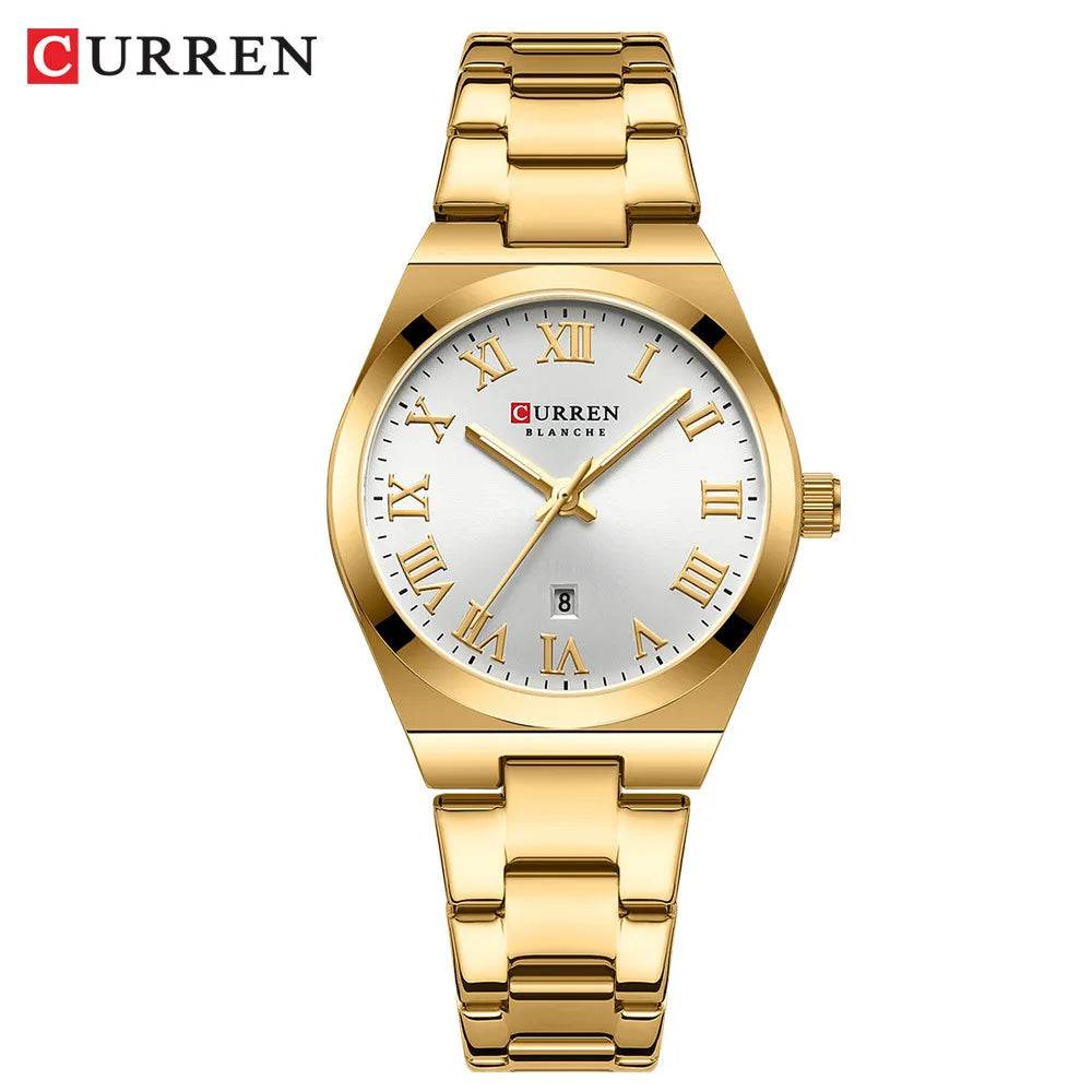 Curren 9095 watches for woman Simple Roman Dial Bracelet Purple Quart Watches for Lady Girl Fashion Brand relojes para damas - Zonashopper Express