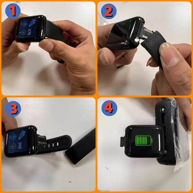 D18 Smart Watch Men Waterproof Smartwatch Women Kids Blood Pressure Monitor Fitness Tracker Watch Macaron Sport Bracelet Watches - Zonashopper Express